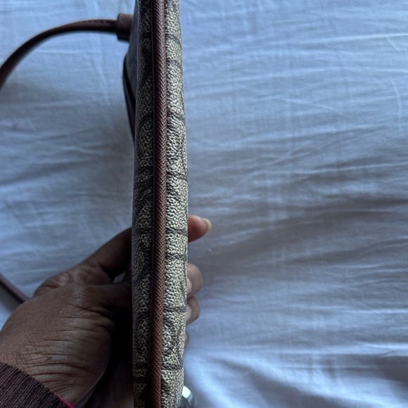 Calvin Klein Tan and Brown Monogram Wristlet - Picture 3 of 6